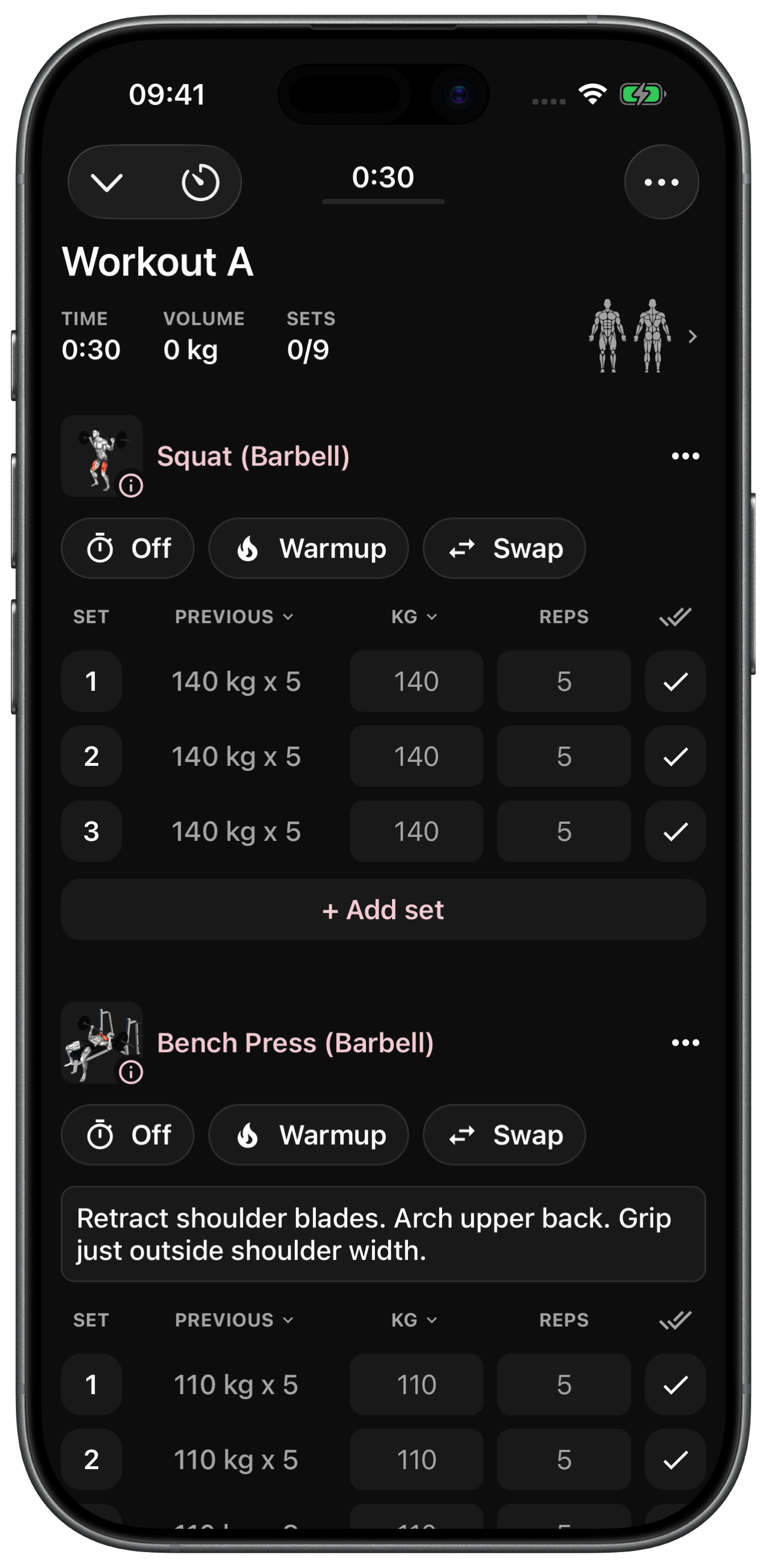 Volm - Free Minimalist Workout Tracker